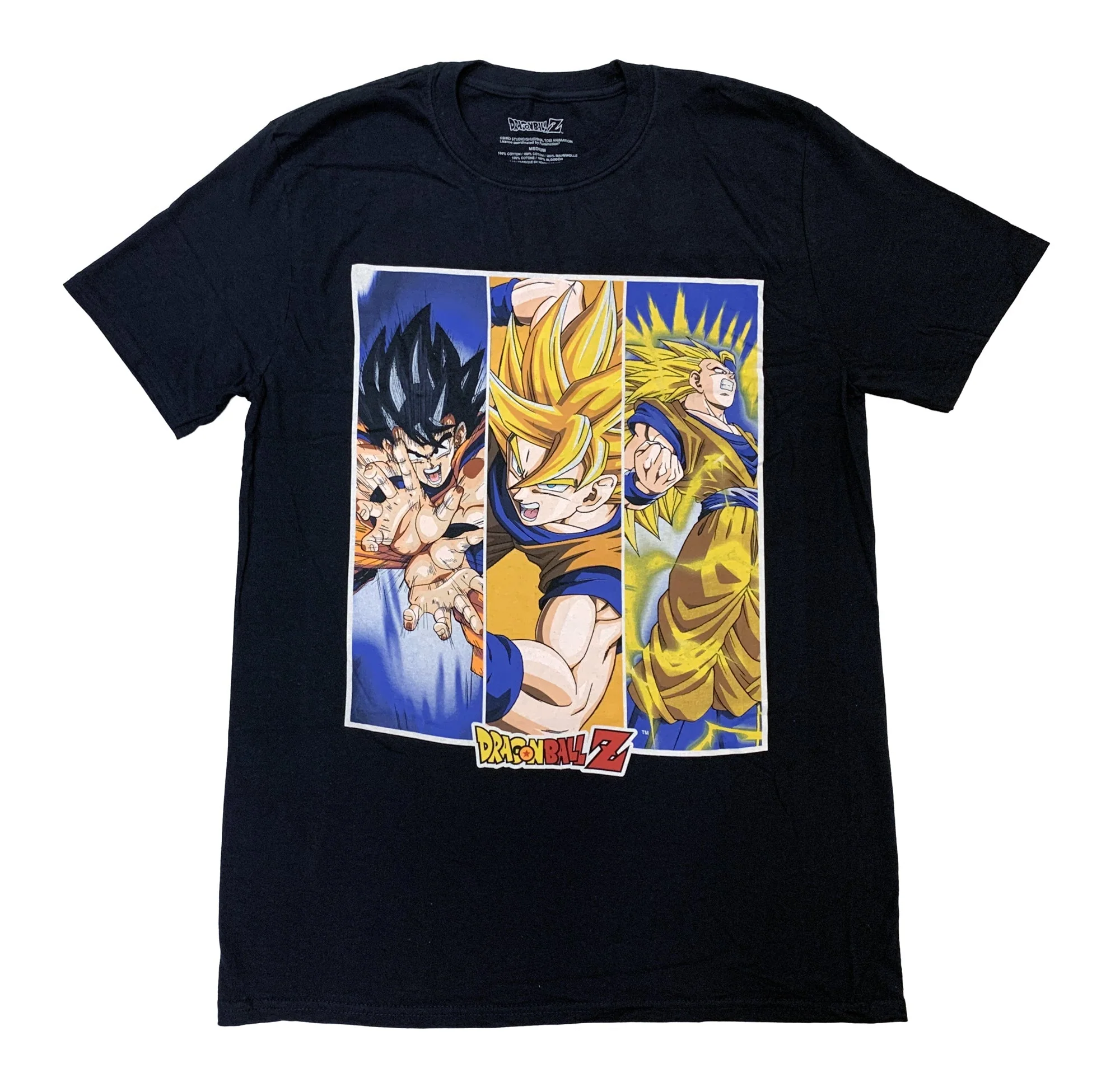 Dragon Ball Z Goku Super Saiyan Forms Anime Adult T Shirt - Image 2
