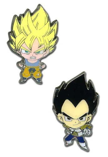 Dragon Ball Z – Super Saiyan Goku and Vegeta Enamel Pins