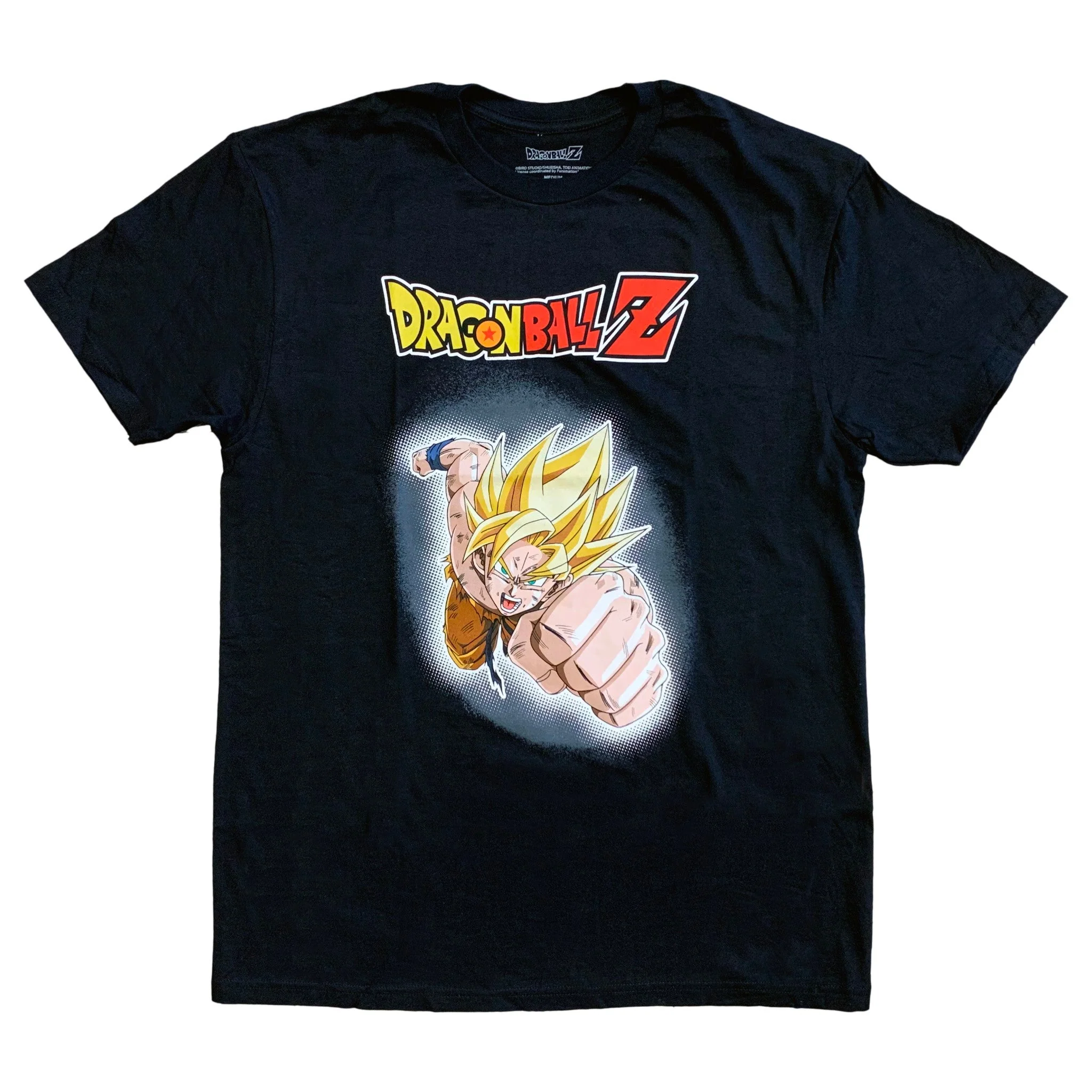 Dragon Ball Z-Super Saiyan Goku Anime Adult T-Shirt - Image 1