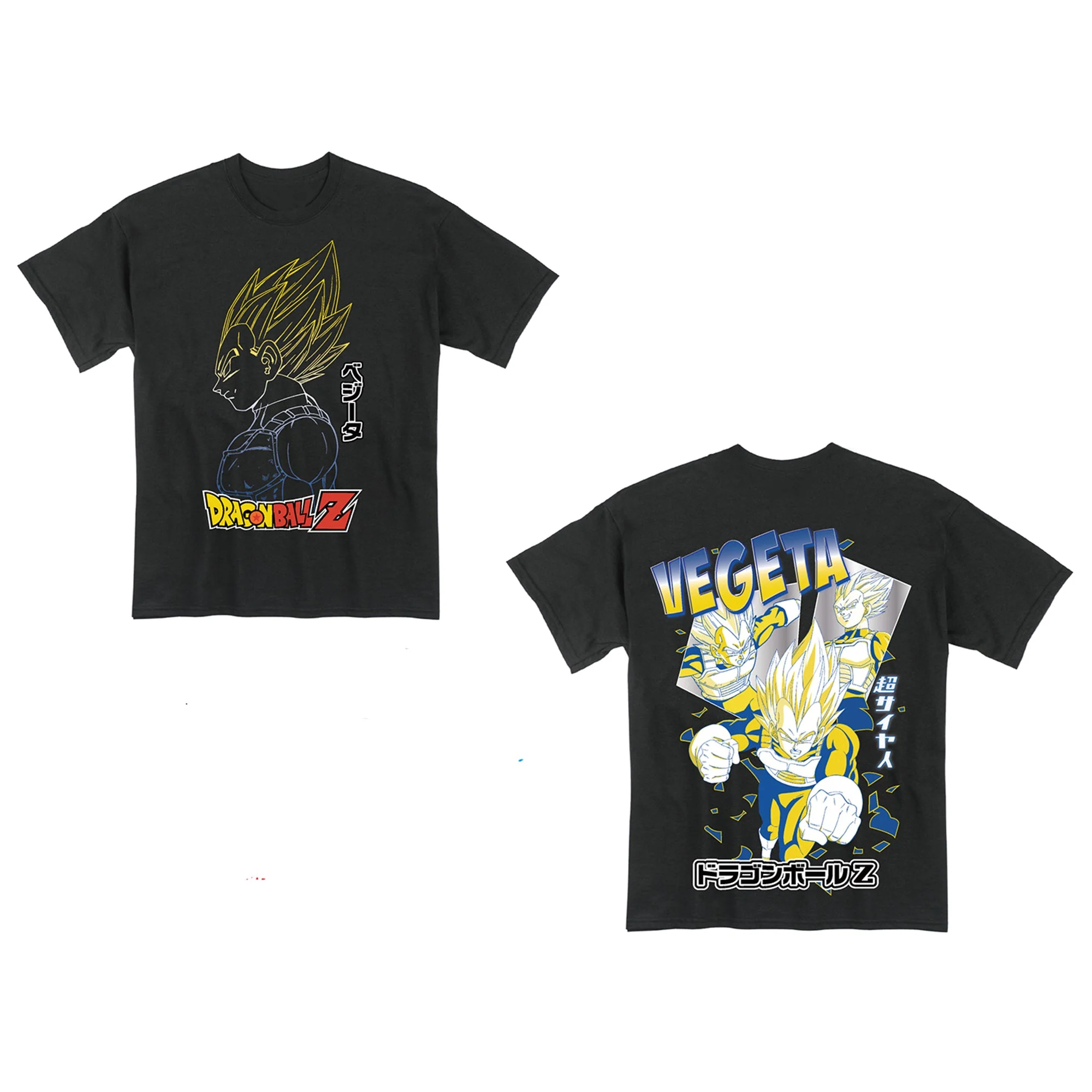 Dragon Ball Z – Super Saiyan Vegeta Black Adult Men’s T-Shirt