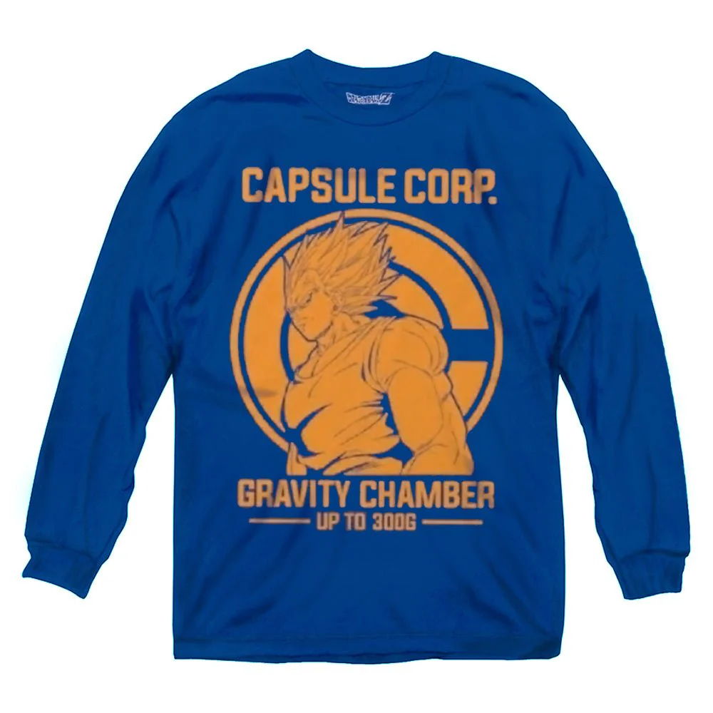Dragon Ball Z Vegeta Capsule Corp Gravity Chamber Anime Adult Long Sleeve T-Shirt - Image 1