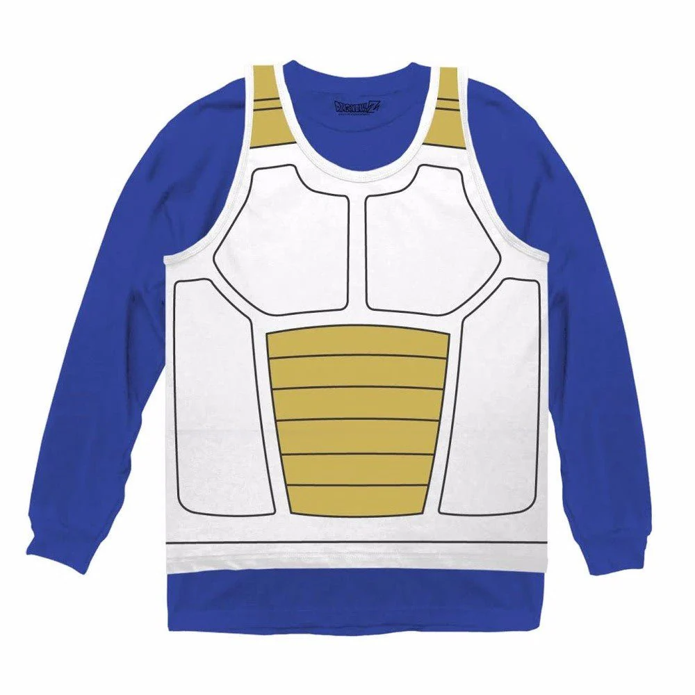 Dragon Ball Z Vegeta Saiyan Armor Costume Cosplay Shirt - Image 2