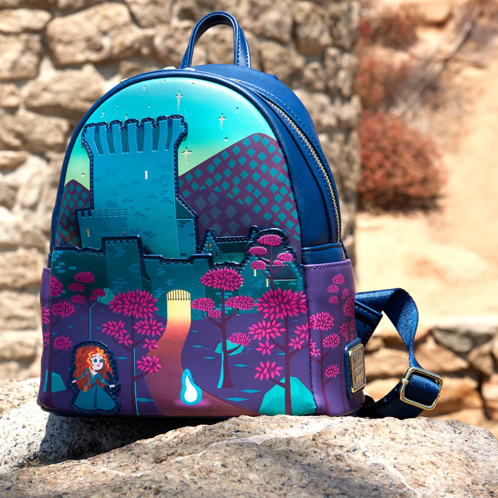Loungefly Disney Brave Princess Merida Castle Mini Backpack Womens Shoulder Bag Purse - Image 2