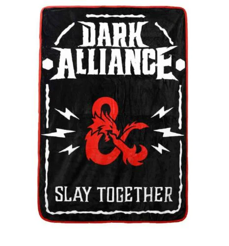 Dungeons and Dragons Dark Alliance Comfy Fleece Throw Blanket 45in. By 60in. - Image 1