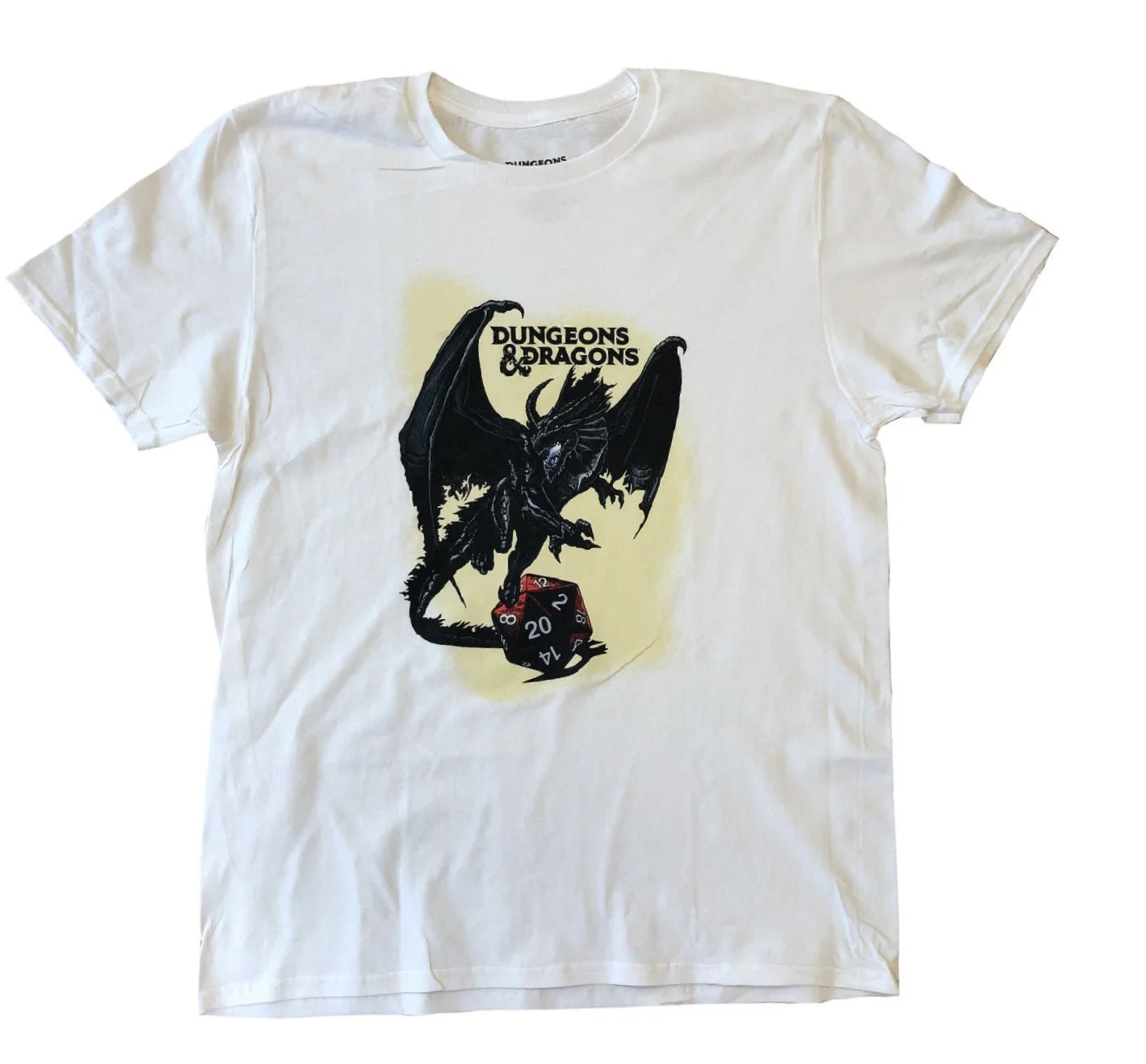 Dungeons and Dragons D&D Gamer White Adult T-Shirt - Image 1
