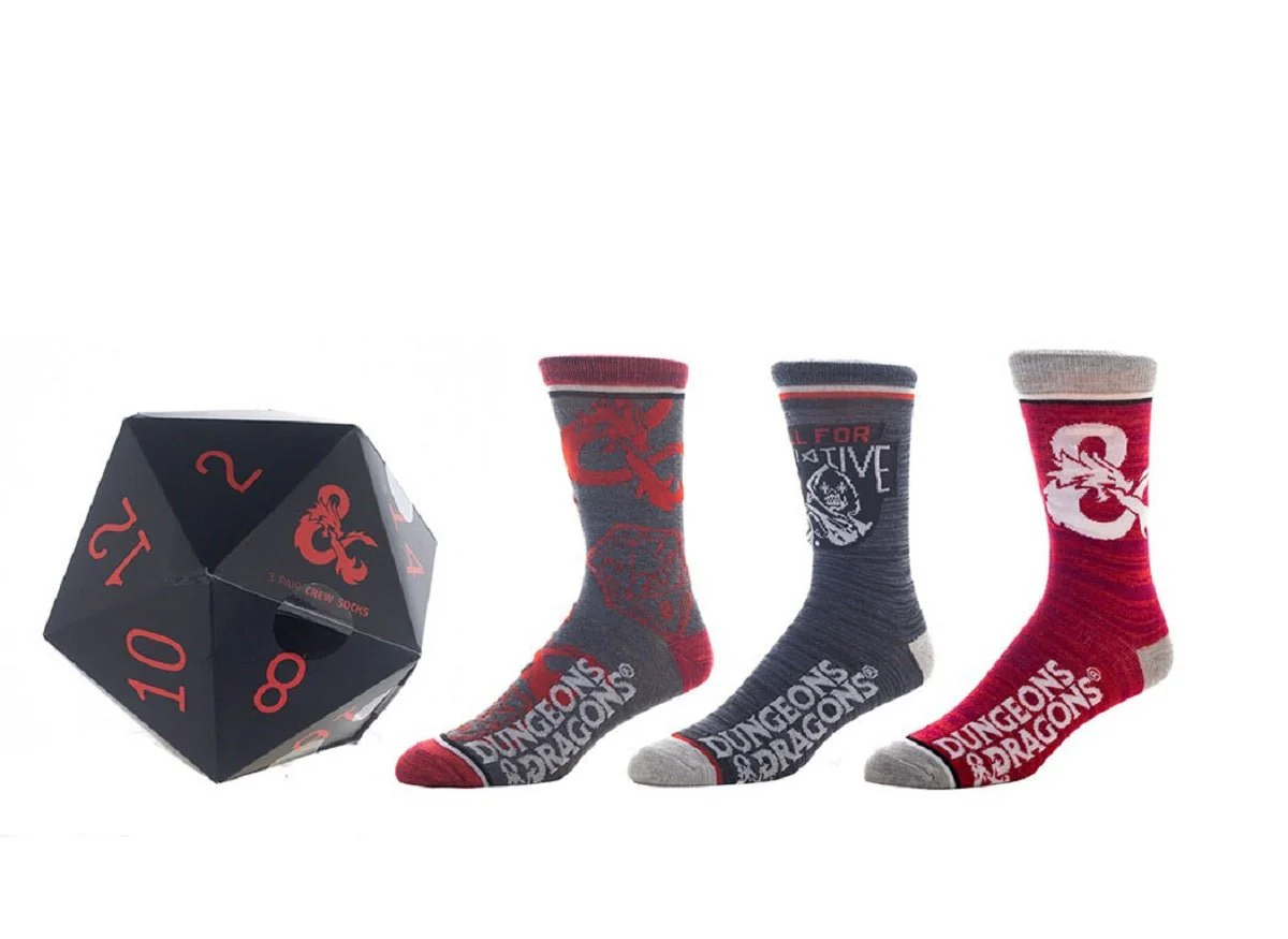 Dungeons & Dragons 3 Pair Pack Crew Socks - Image 1