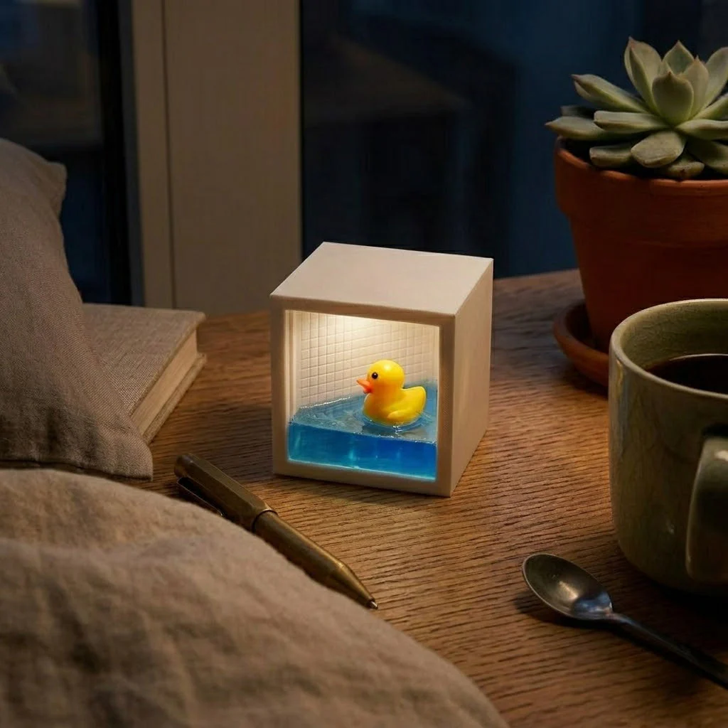 Tiny Duck Pool Night Lamp - Image 1