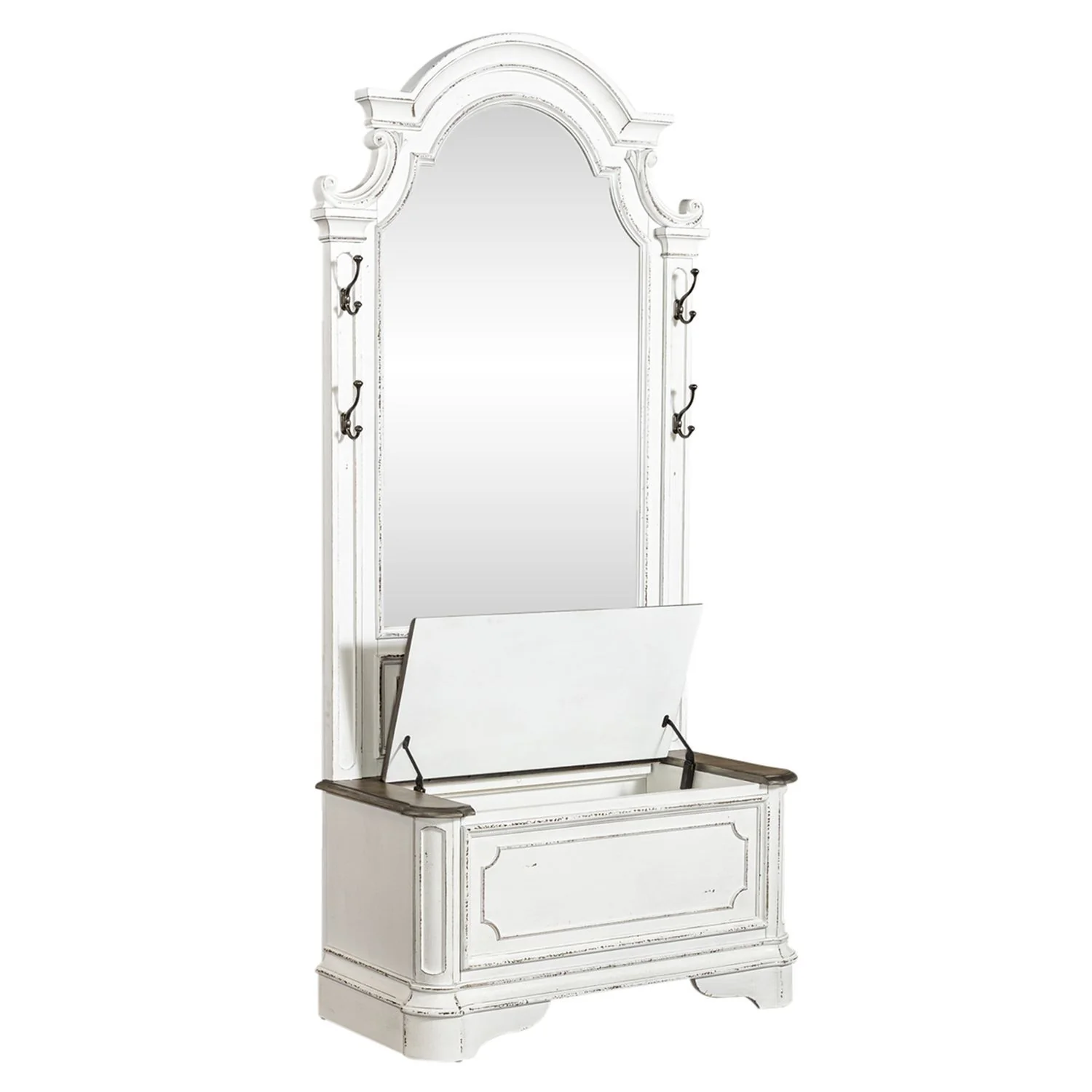 Magnolia Manor - 2 Piece Hall Tree - Antique White - Image 3