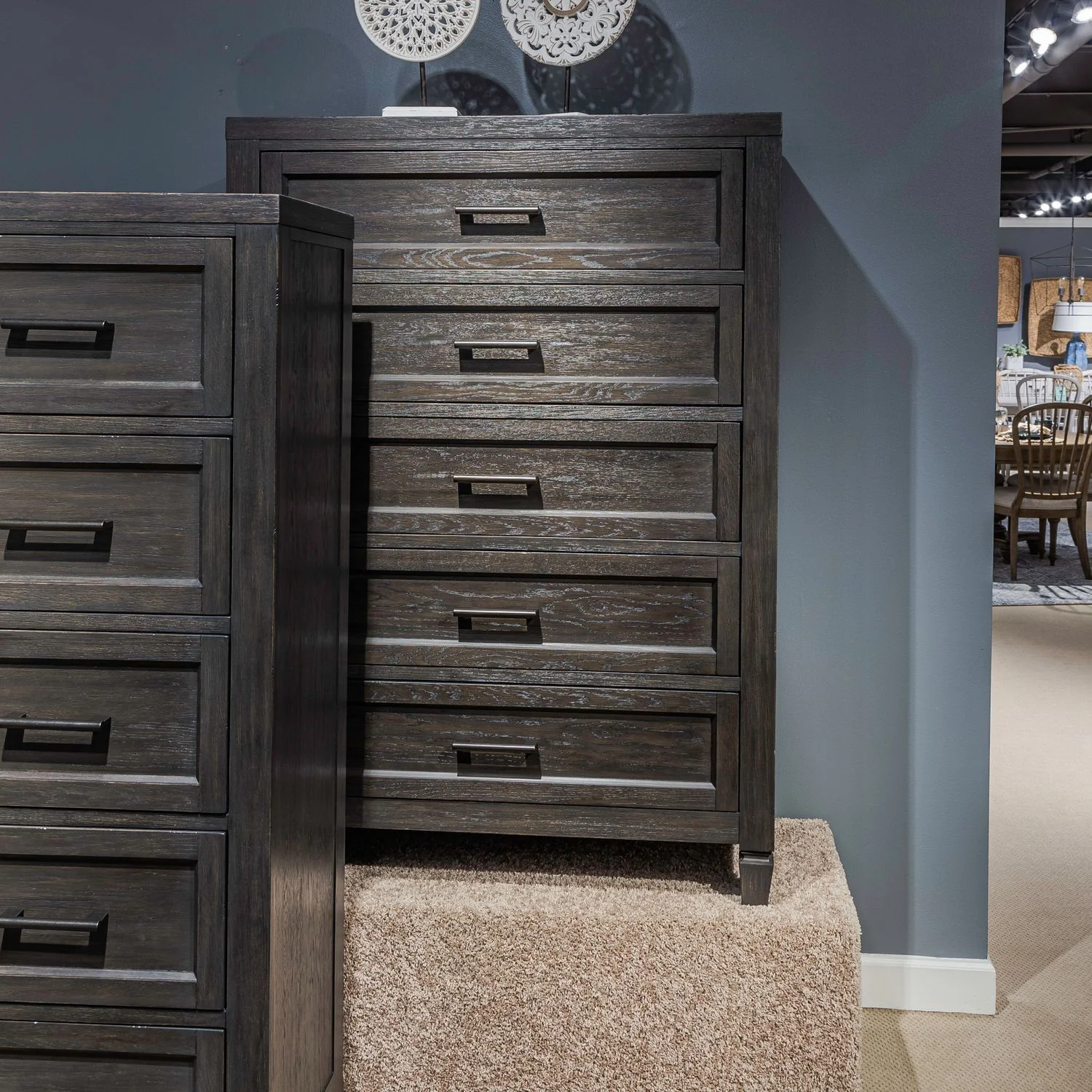 Caruso Heights - 5 Drawer Chest - Aged Whiskey - Image 1