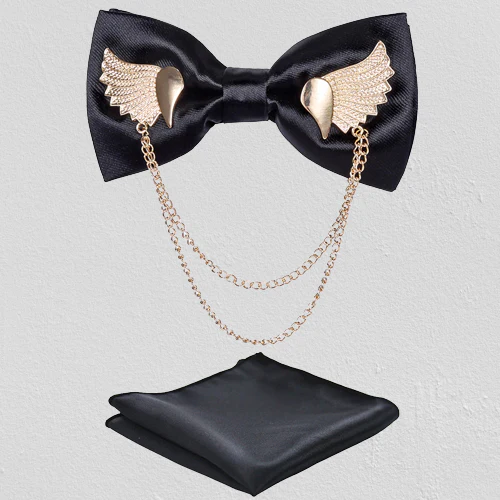 Gentlemen’s Metal Bow Tie Gift Set