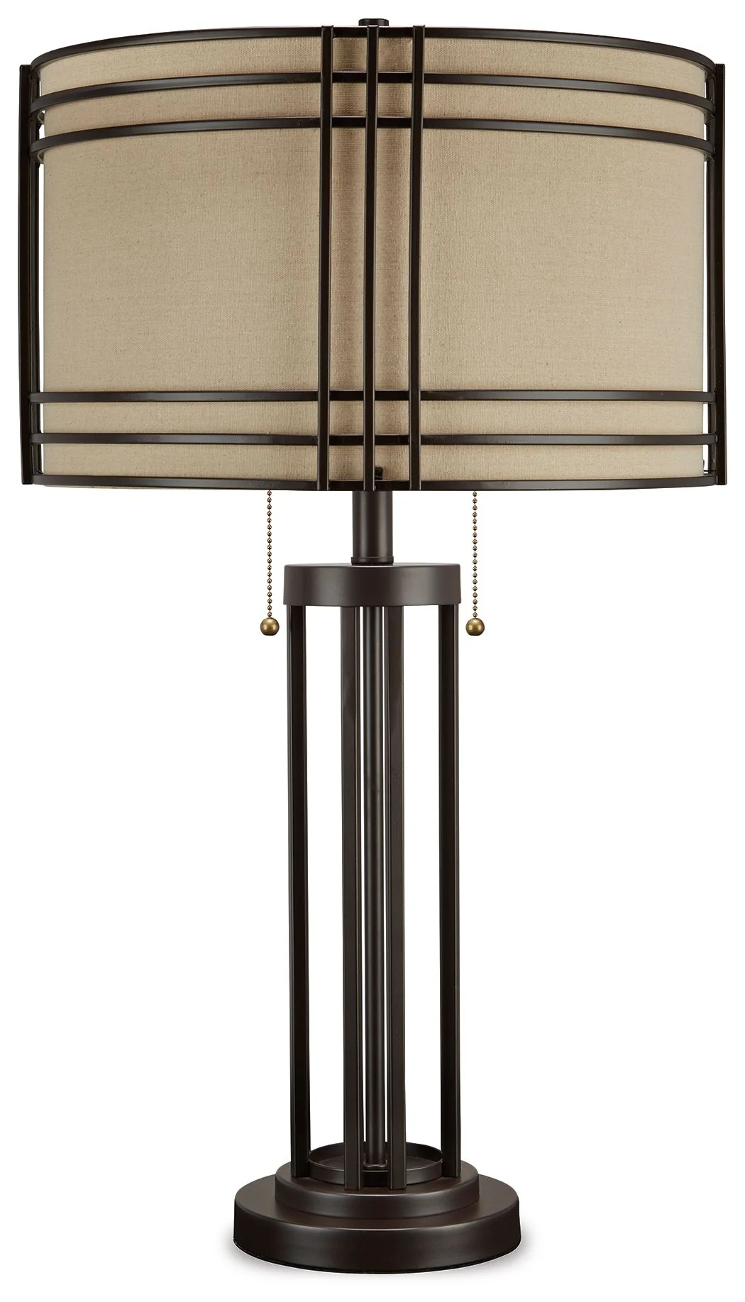Hanswell - Metal Table Lamp  - Dark Brown - Image 1