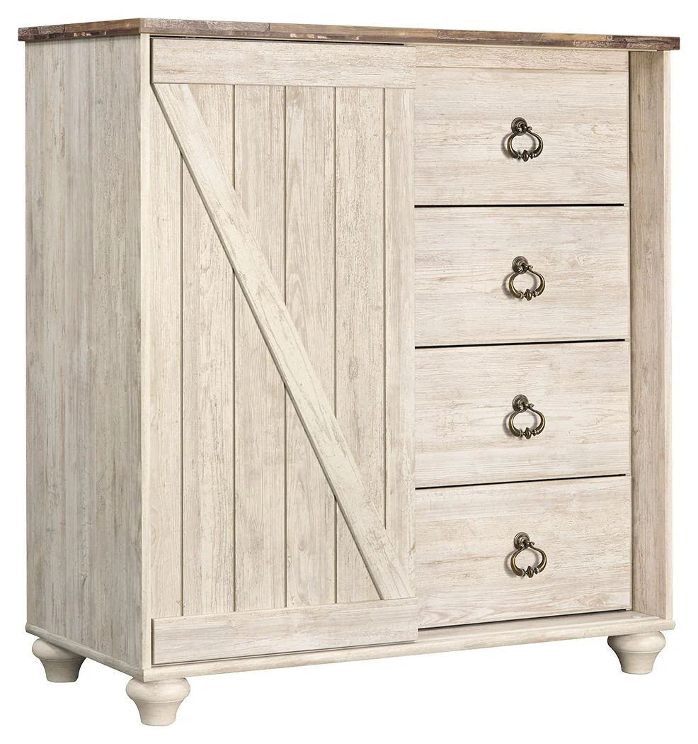Willowton - Dressing Chest - Whitewash - Image 1