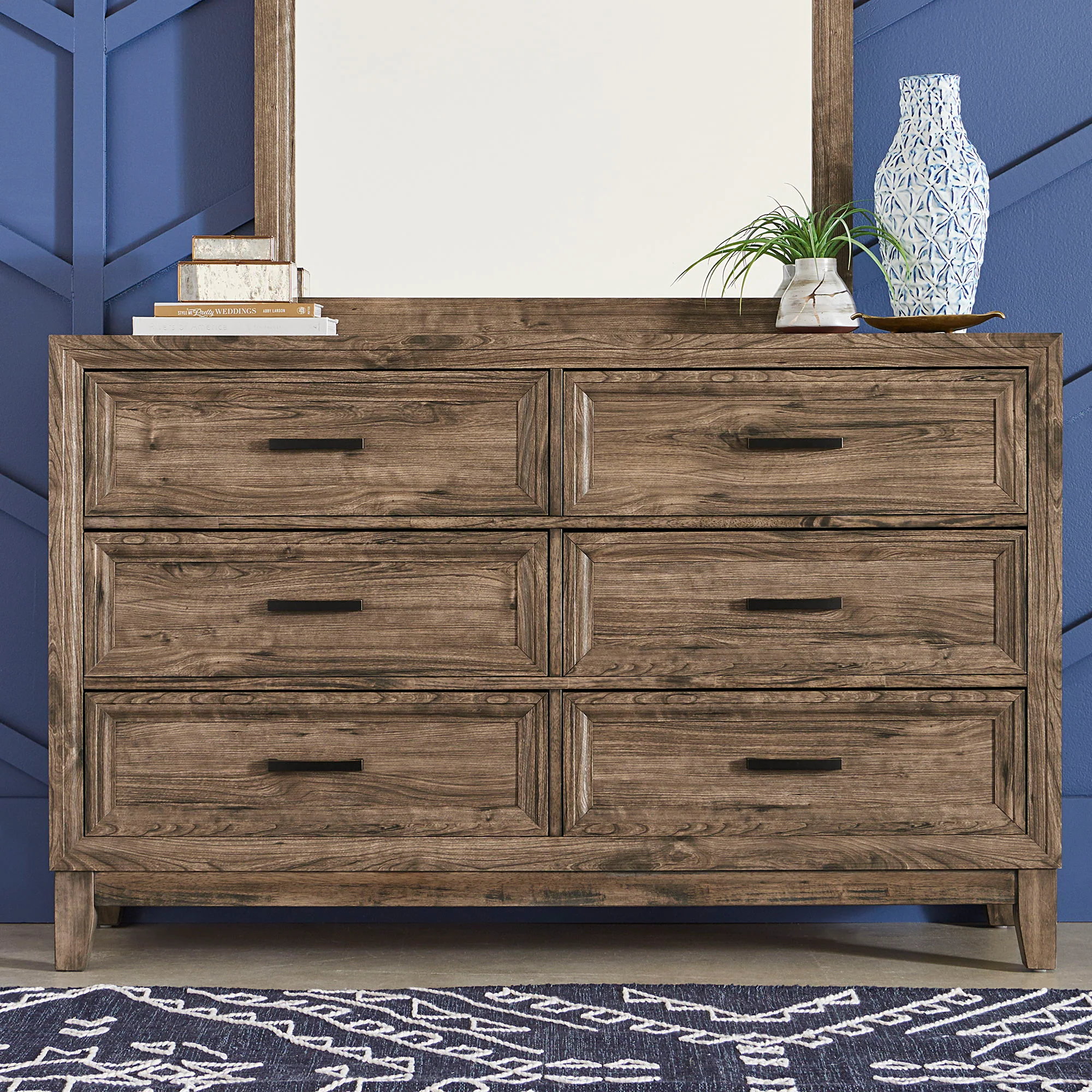 Ridgecrest - 6 Drawer Dresser - Cobblestone - Image 1
