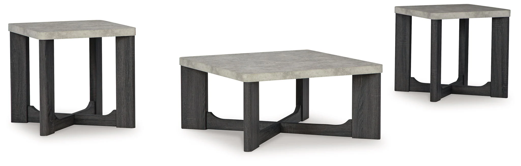 Sharstorm – Occasional Table Set (Set of 3) – Two-tone Gray