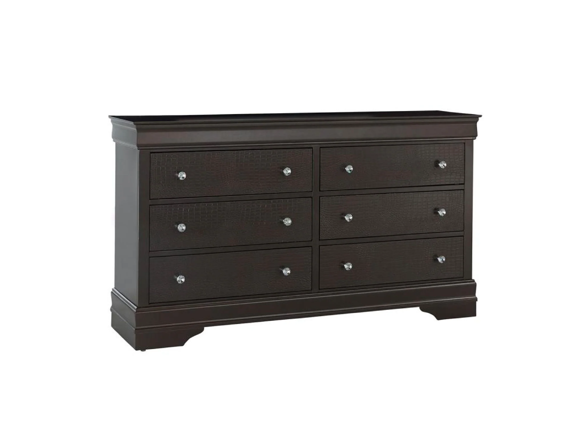 Global Pompei - 6 Drawer Dresser - Metallic Gray - Image 1
