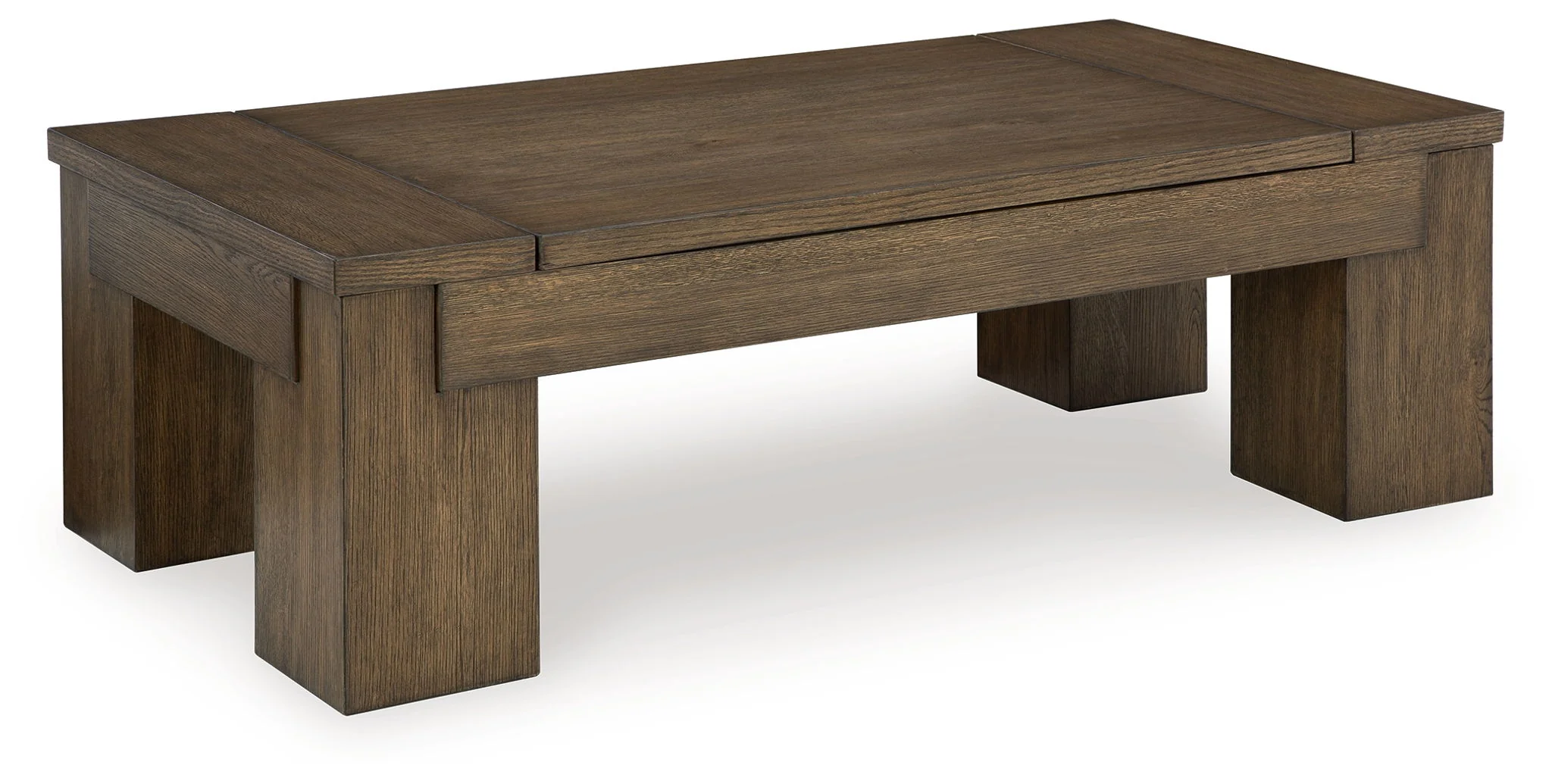 Rosswain - Lift Top Cocktail Table - Warm Brown - Image 1