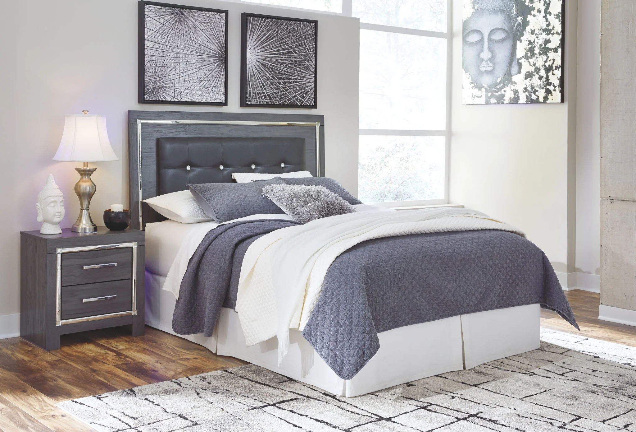Lodanna - Upholstered Panel Headboard - Image 1
