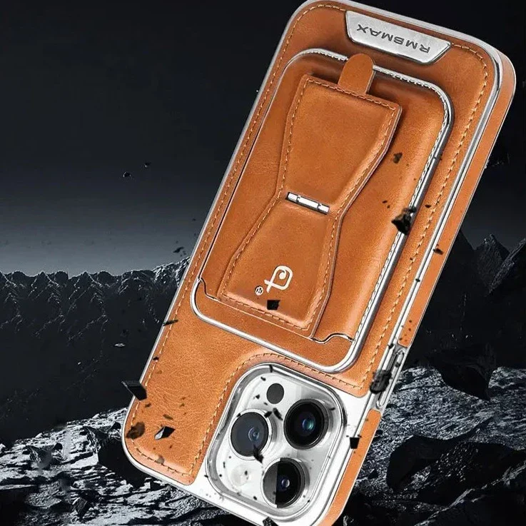 Lux Hold Leather Wallet Stand iPhone Case - Image 3