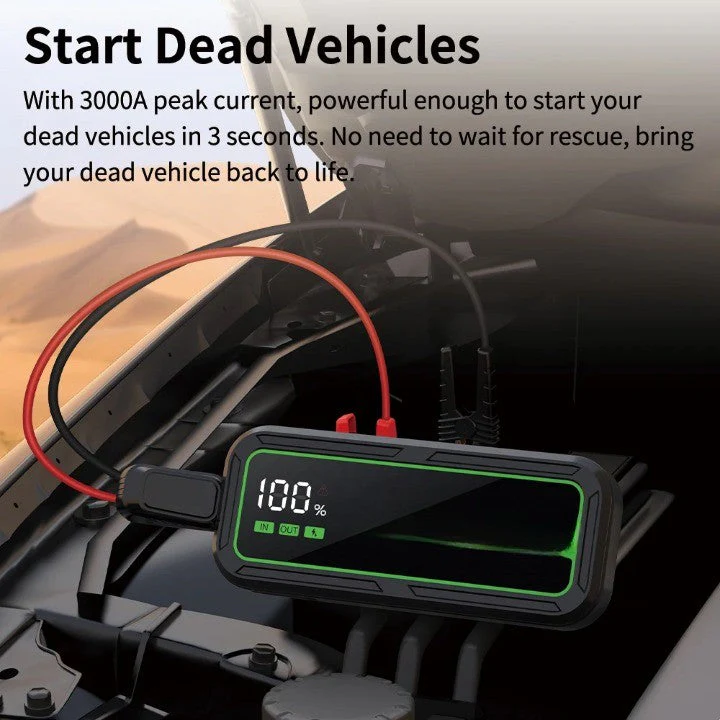 Instant Start High-Efficiency Car Jump Starter - Image 3