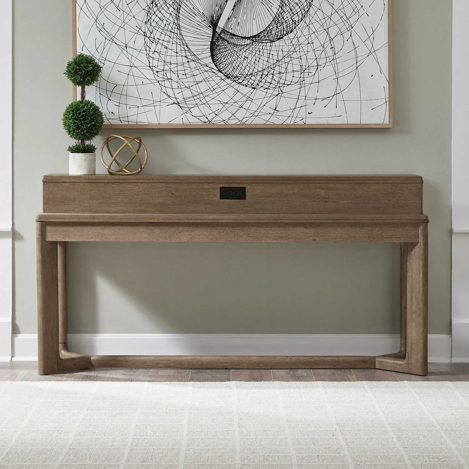 Ballentine – Console Bar Table – Weathered Bronze
