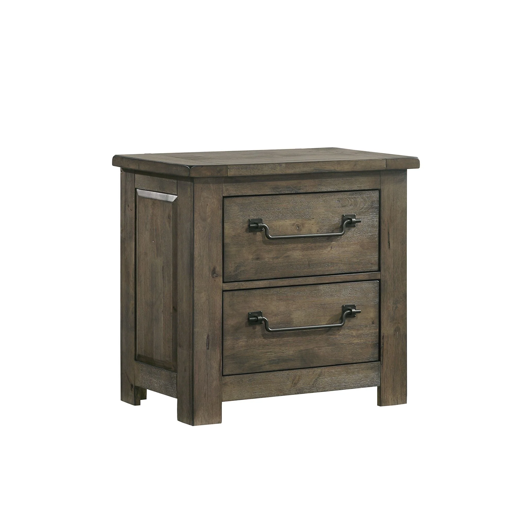 Maverick - Nightstand With USB - Gray - Image 1
