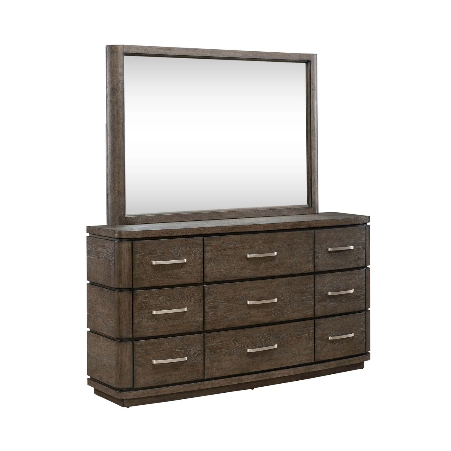 Cascade Falls - Dresser & Mirror - Satin Espresso - Image 3