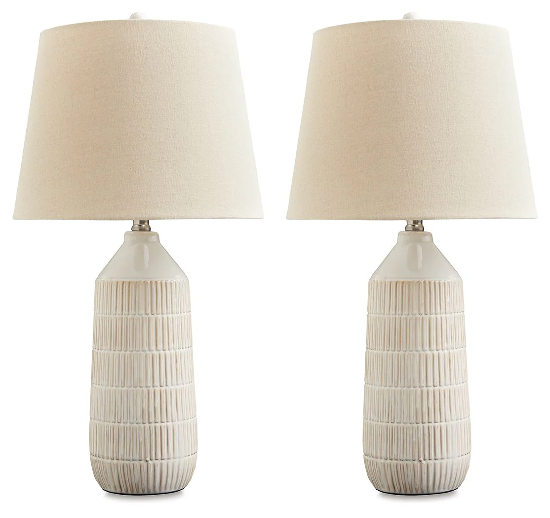Willport - Ceramic Table Lamp (Set of 2) - Off White - Image 1