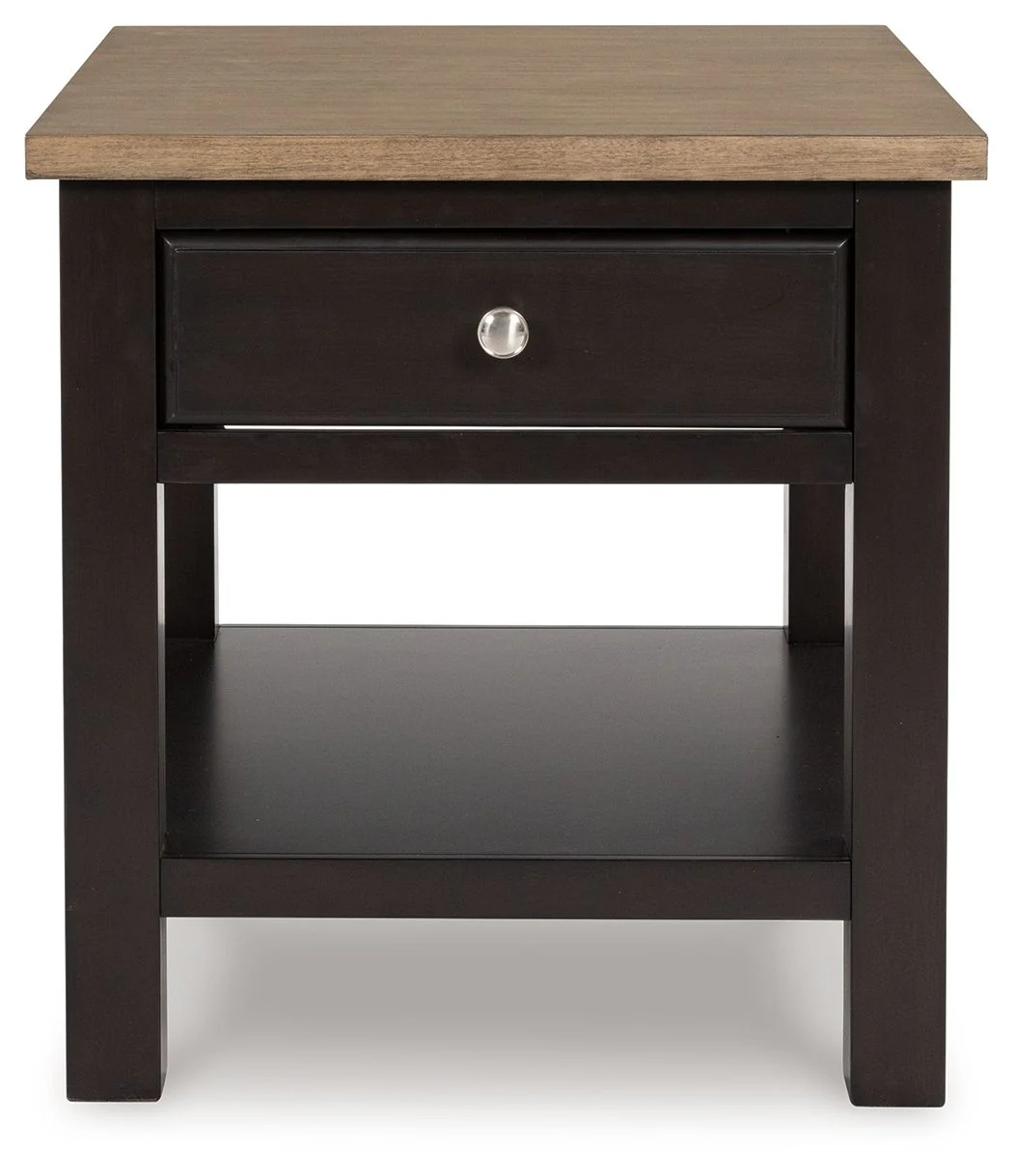 Drazmine - Rectangular End Table - Brown - Image 3