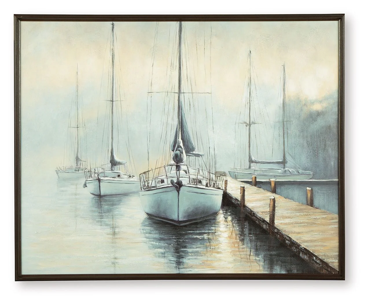 Worthney - Wall Art - Blue / White / Brown - Image 1