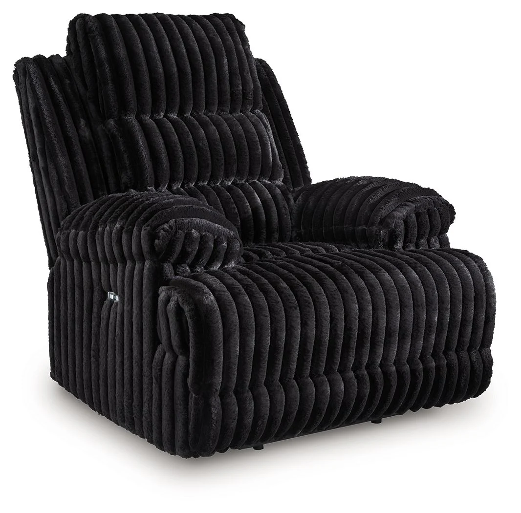 Rhine Falls - Zero Wall Power Recliner - Onyx - Image 1