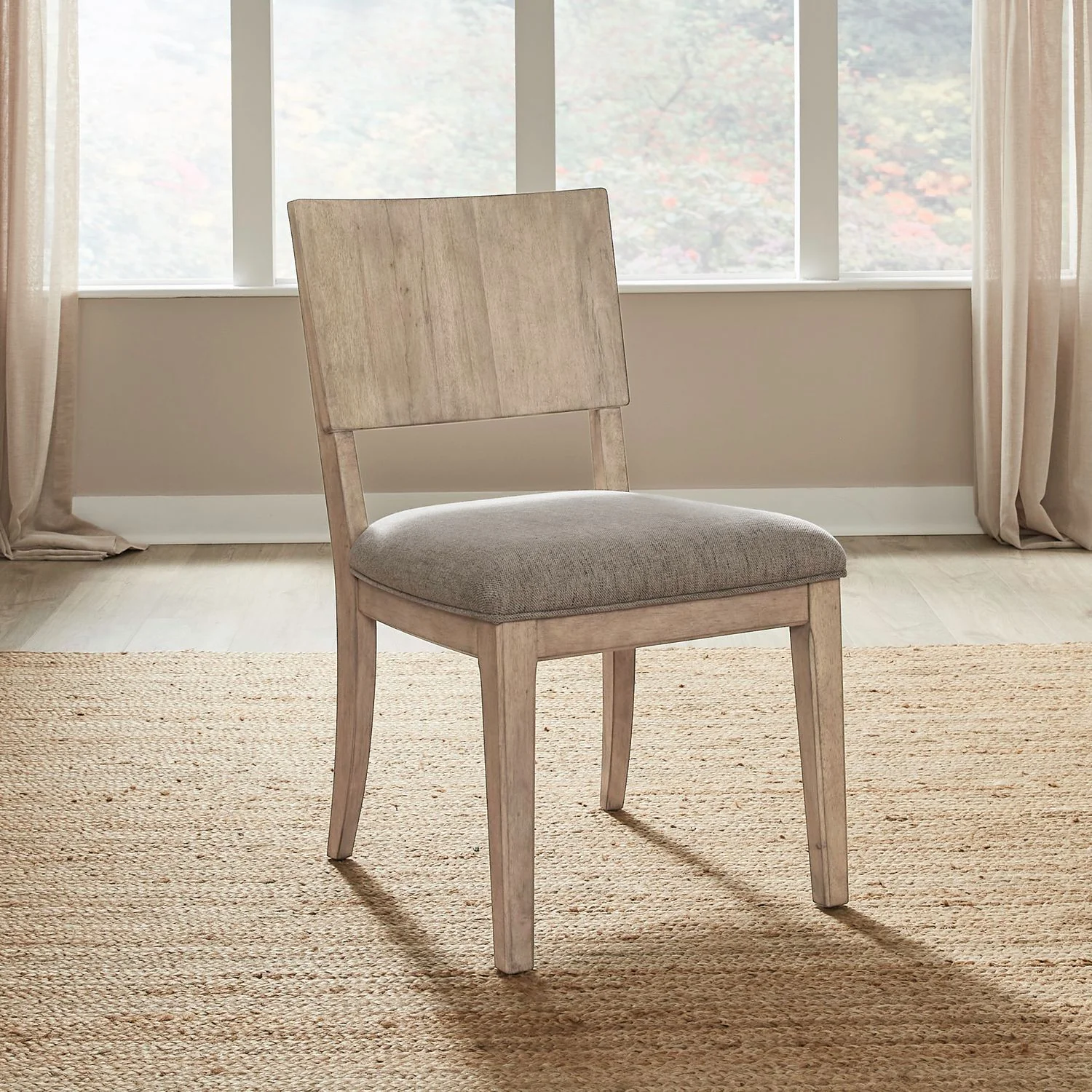 Proximity Place – Panel Back Side Chair – Barley Buff