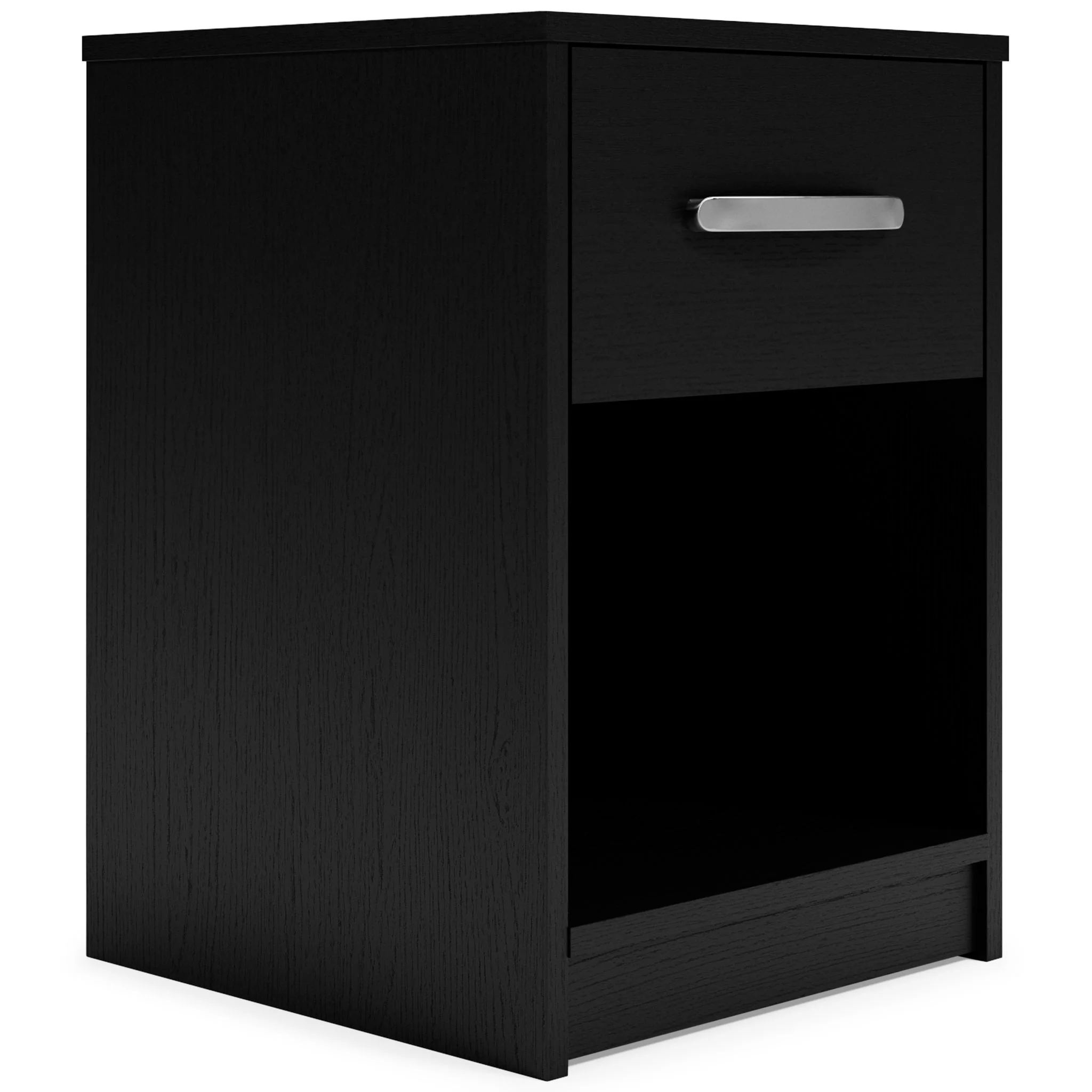 Finch – One Drawer Night Stand – 23″ Height – Black