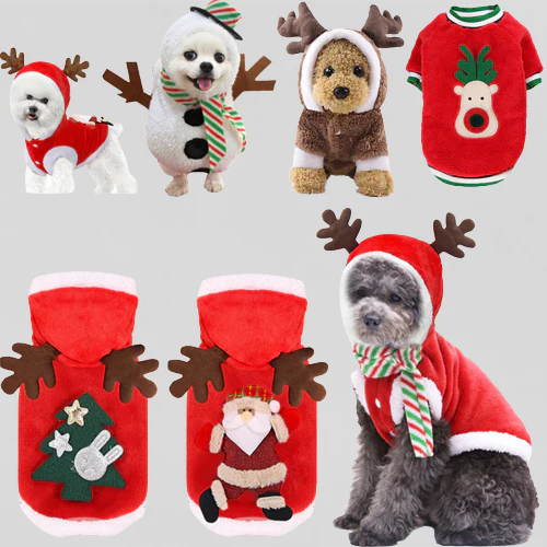 Santa Claus Home Winter Pet Costumes - Image 1