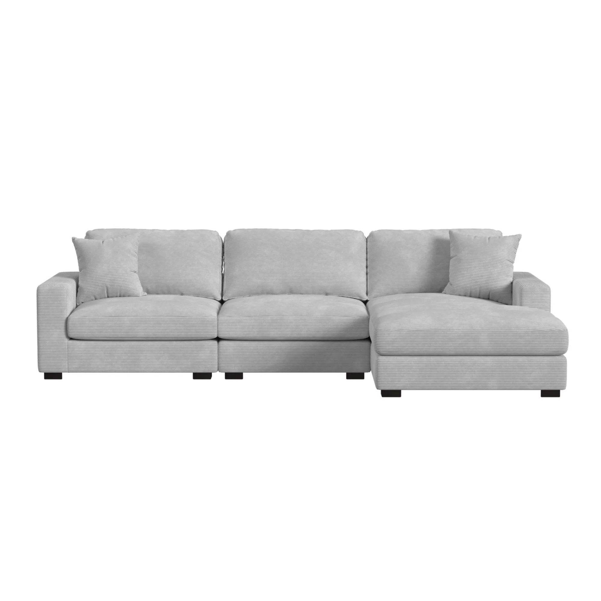 Arizona - Modular LHF Armchair With 1 Pillow 20" - Steno Stone - Image 3