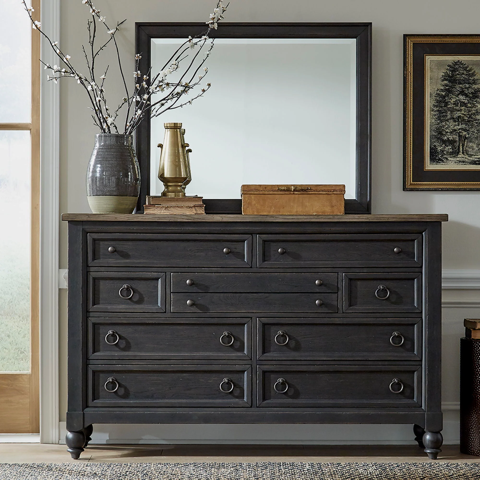Americana Farmhouse - Dresser & Mirror - Image 2