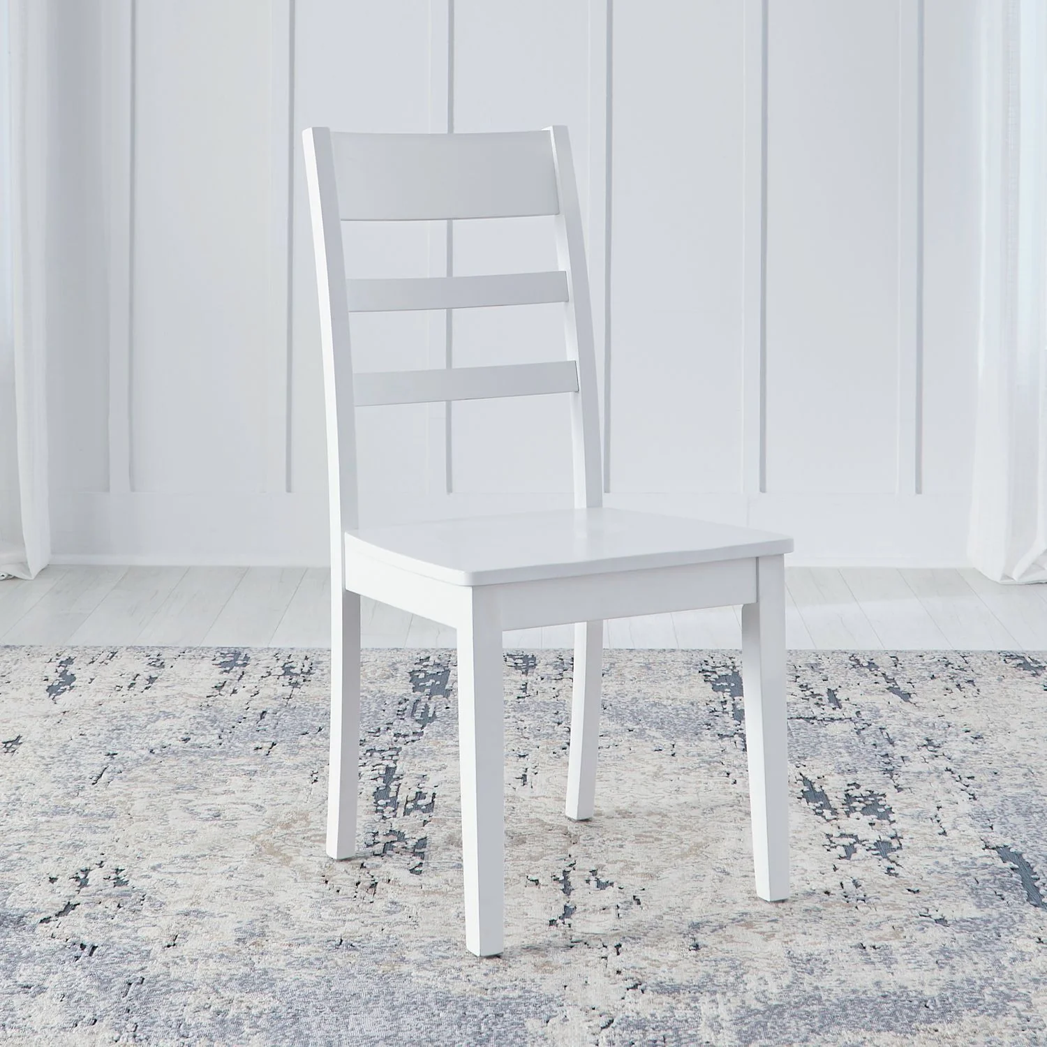 Landale - Ladderback Side Chair - Chestnut & White - Image 1