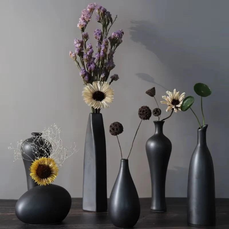 Ceramic Geometric Modern Vase - Image 1