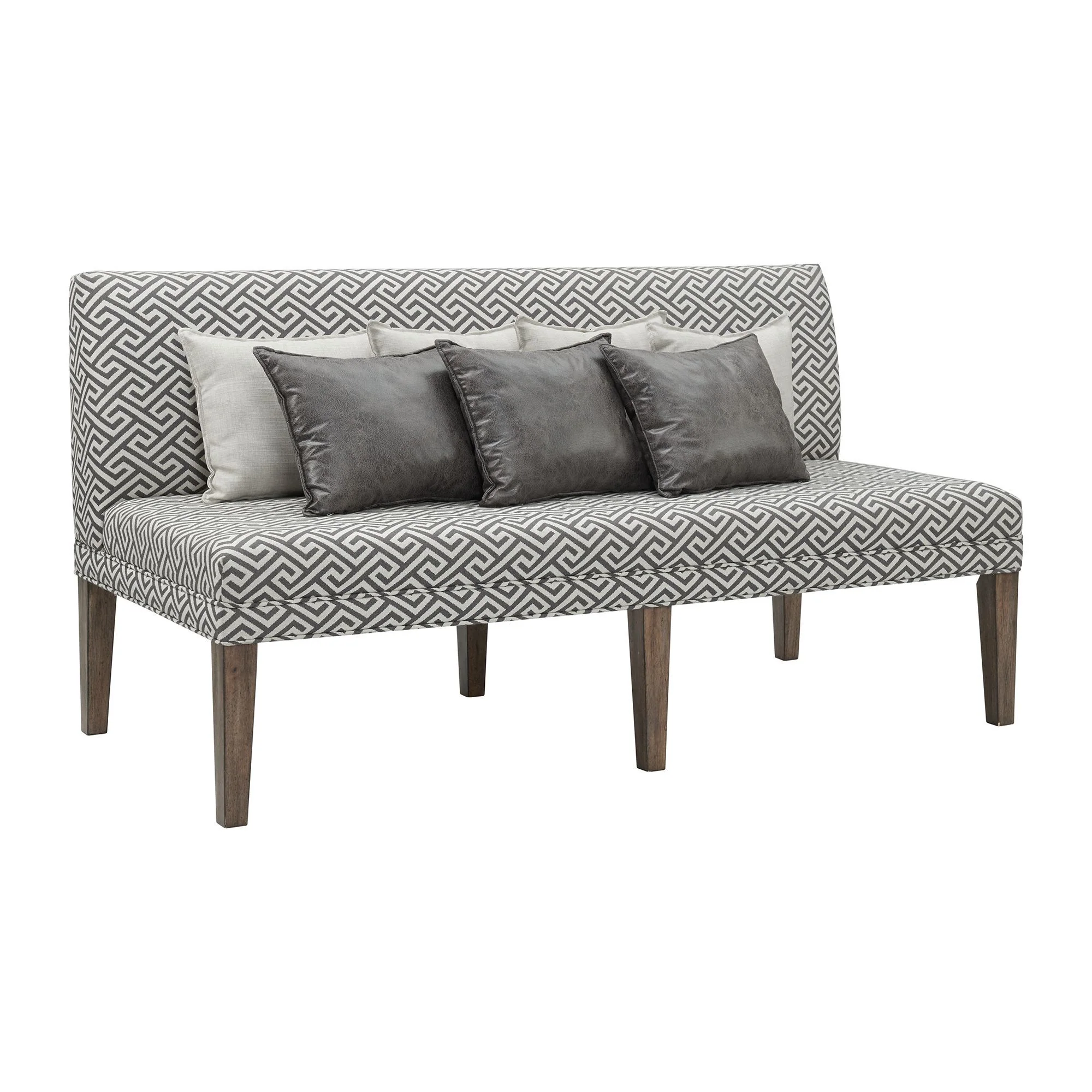Gramercy – Upholstered Dining Settee – Dark Brown