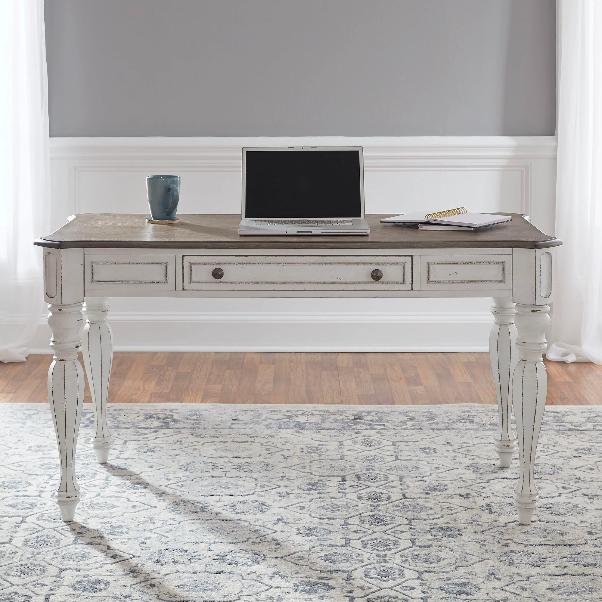 Magnolia Manor - Lift Top Writing Desk - Antique White - Image 3