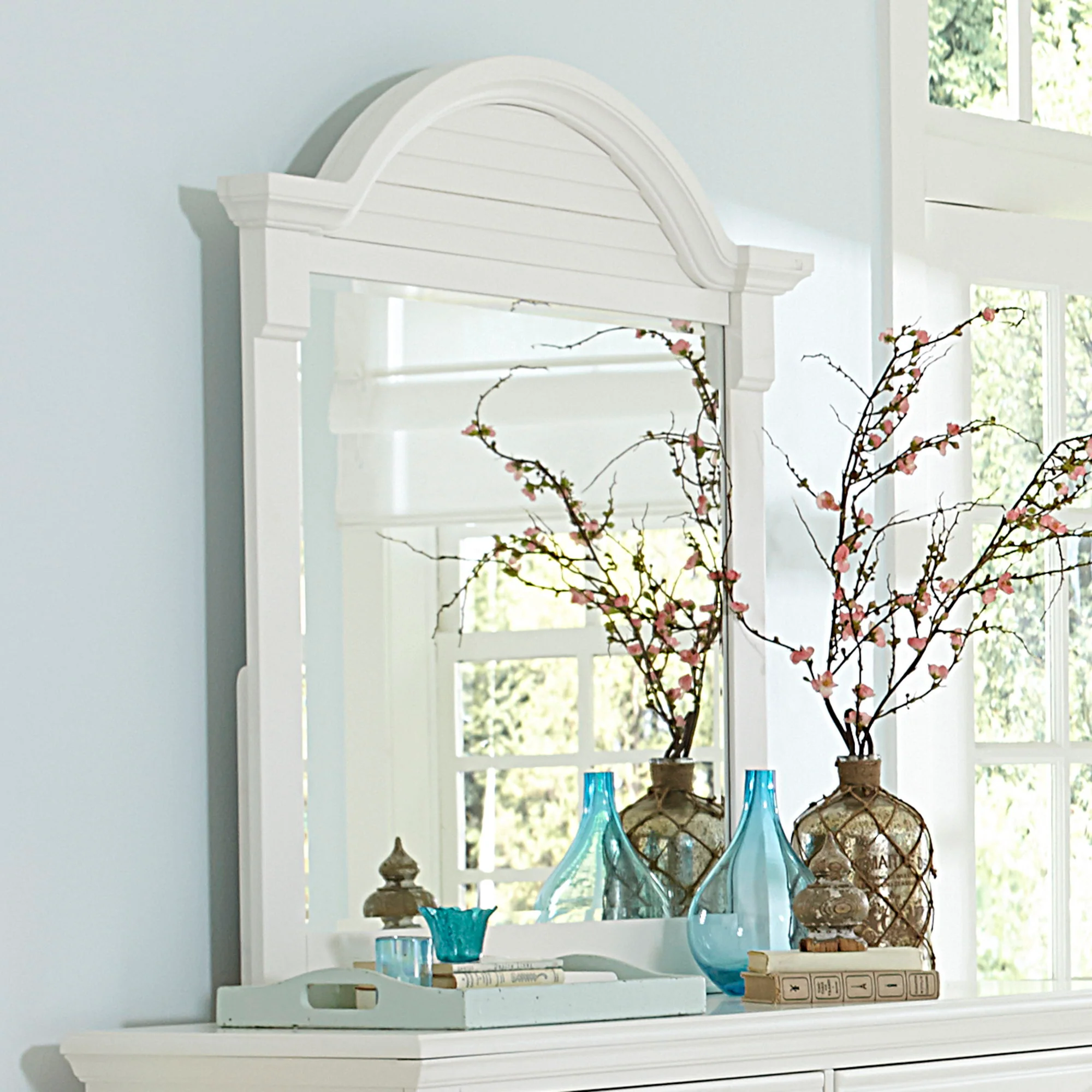 Summer House - Mirror - Oyster White - Image 1