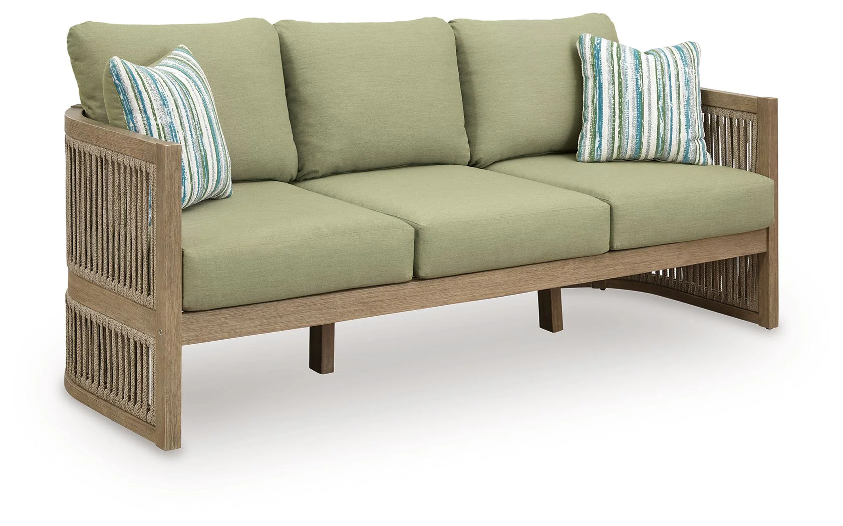 Serena Shores – Sofa With Cushion – Beige / Green
