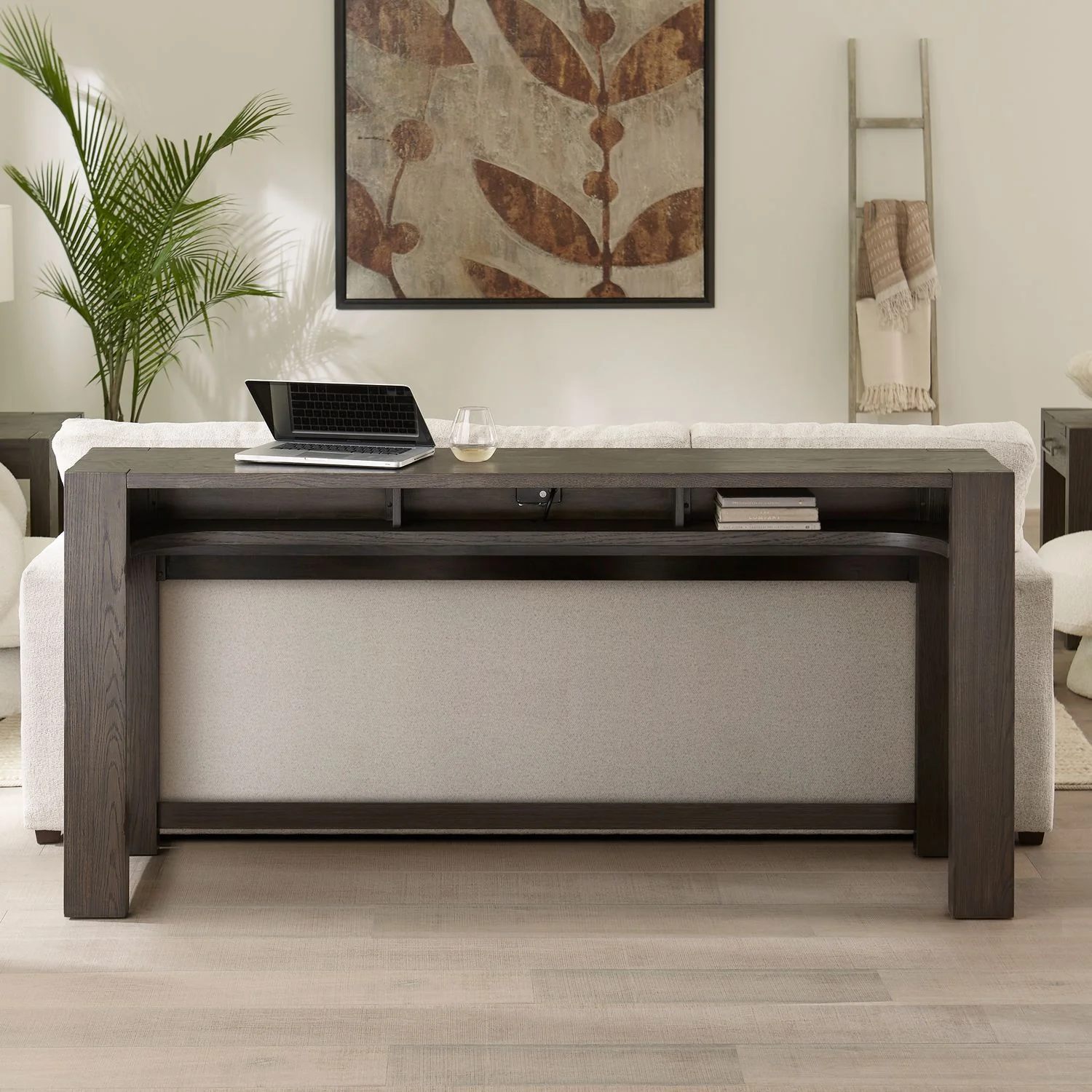 Lennox Hill - Console Bar Table - Bark - Image 1
