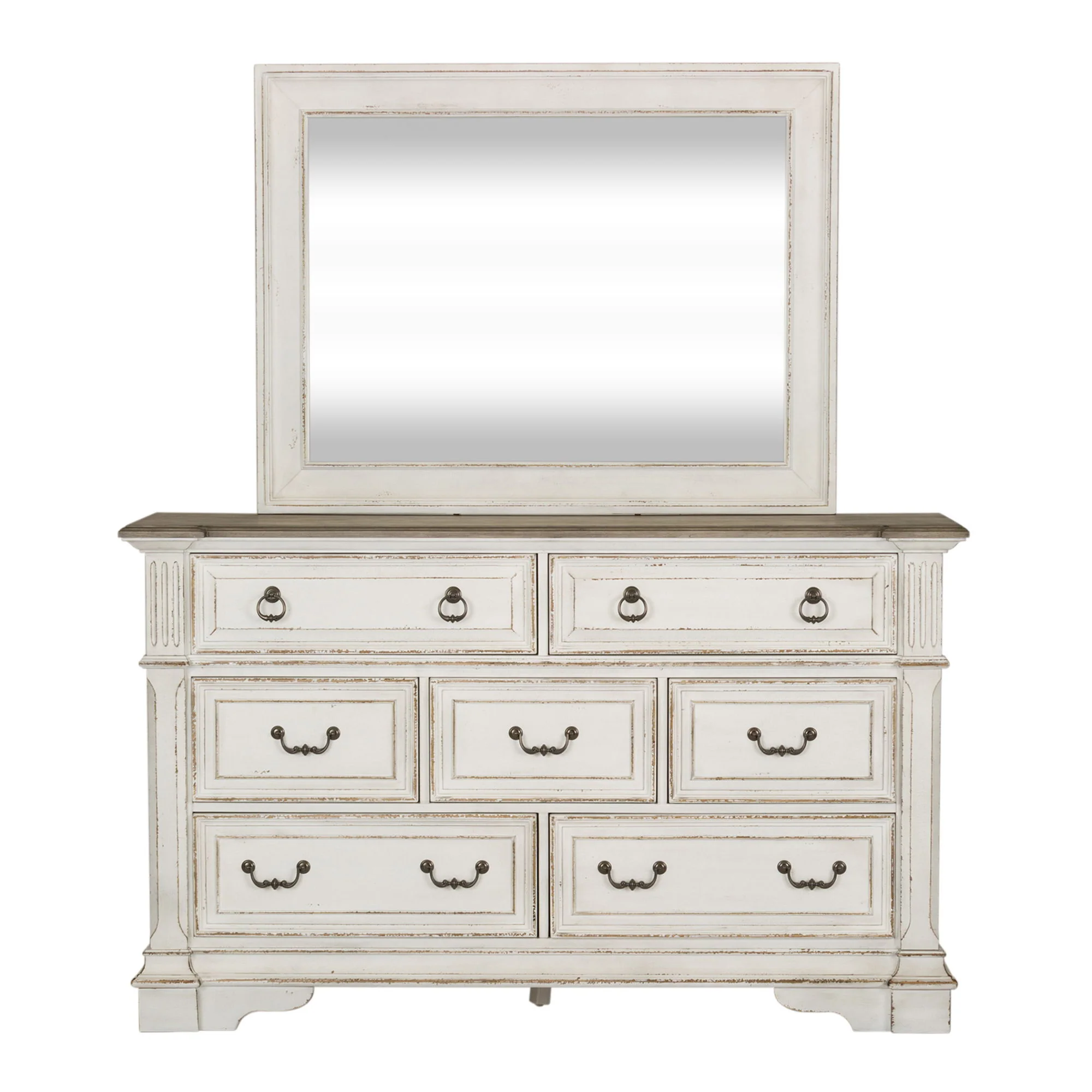 Abbey Park - Sleigh Bed, Dresser & Mirror - Image 3