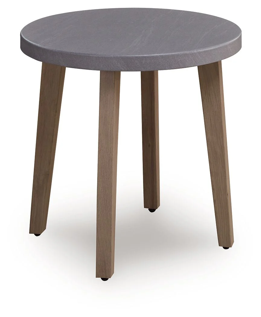 Harmony Headlands - Round End Table - Natural / Gray - Image 1