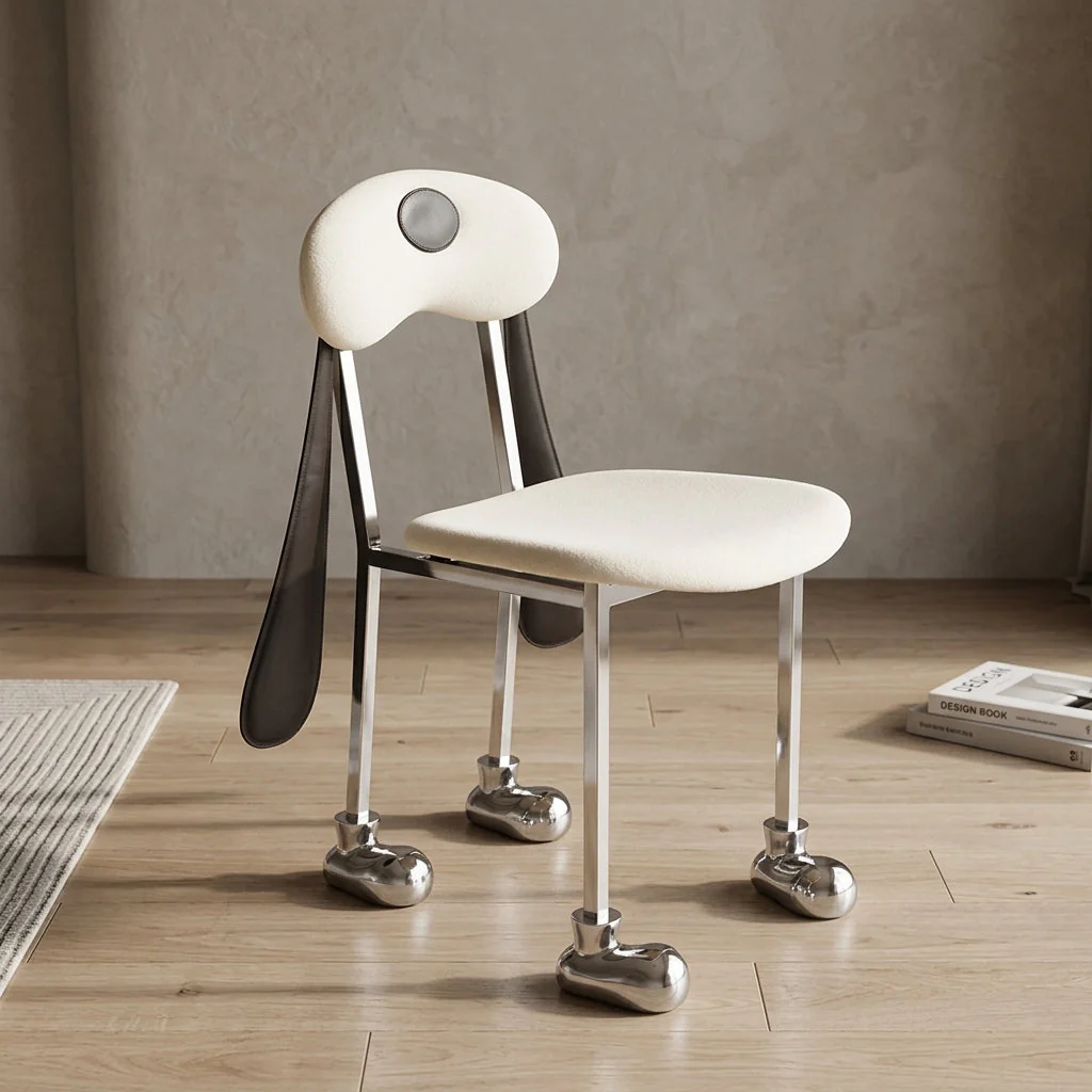 Funny Ears Dog Silhouette Accent Chair - Image 3