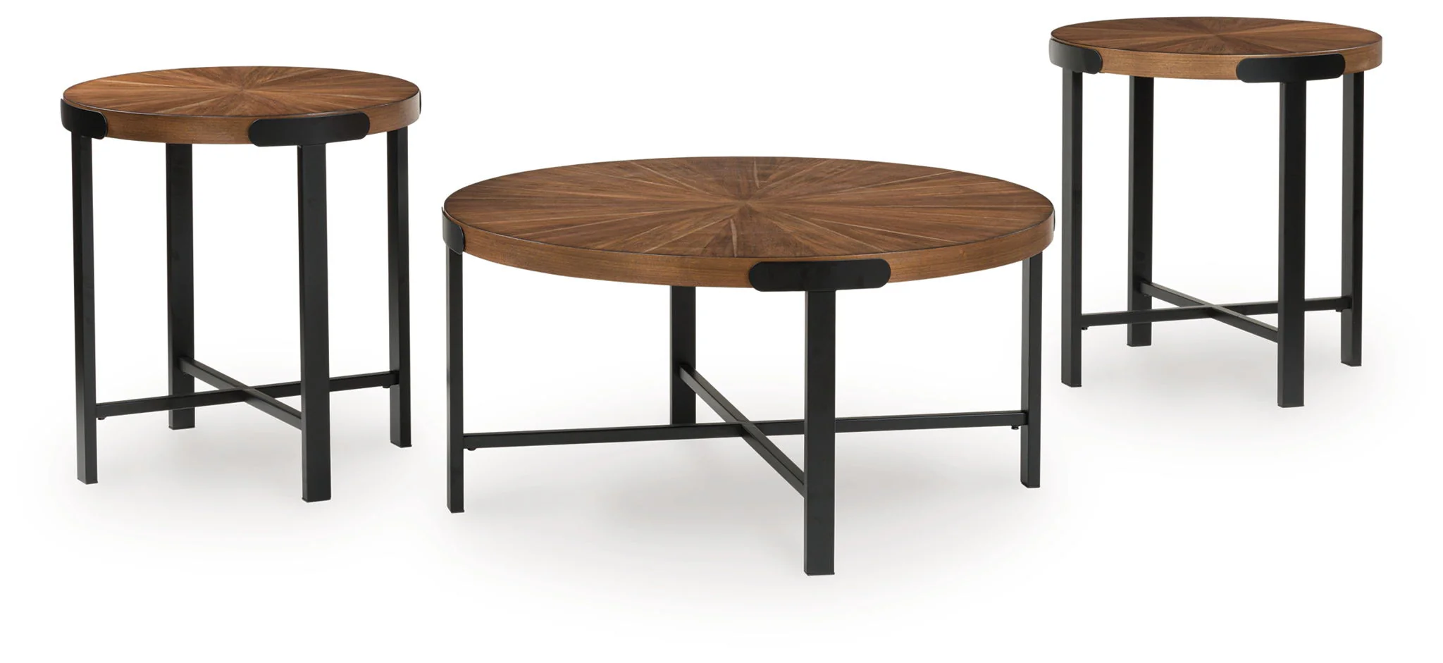 Crosstrail – Occasional Table Set (Set of 3) – Brown