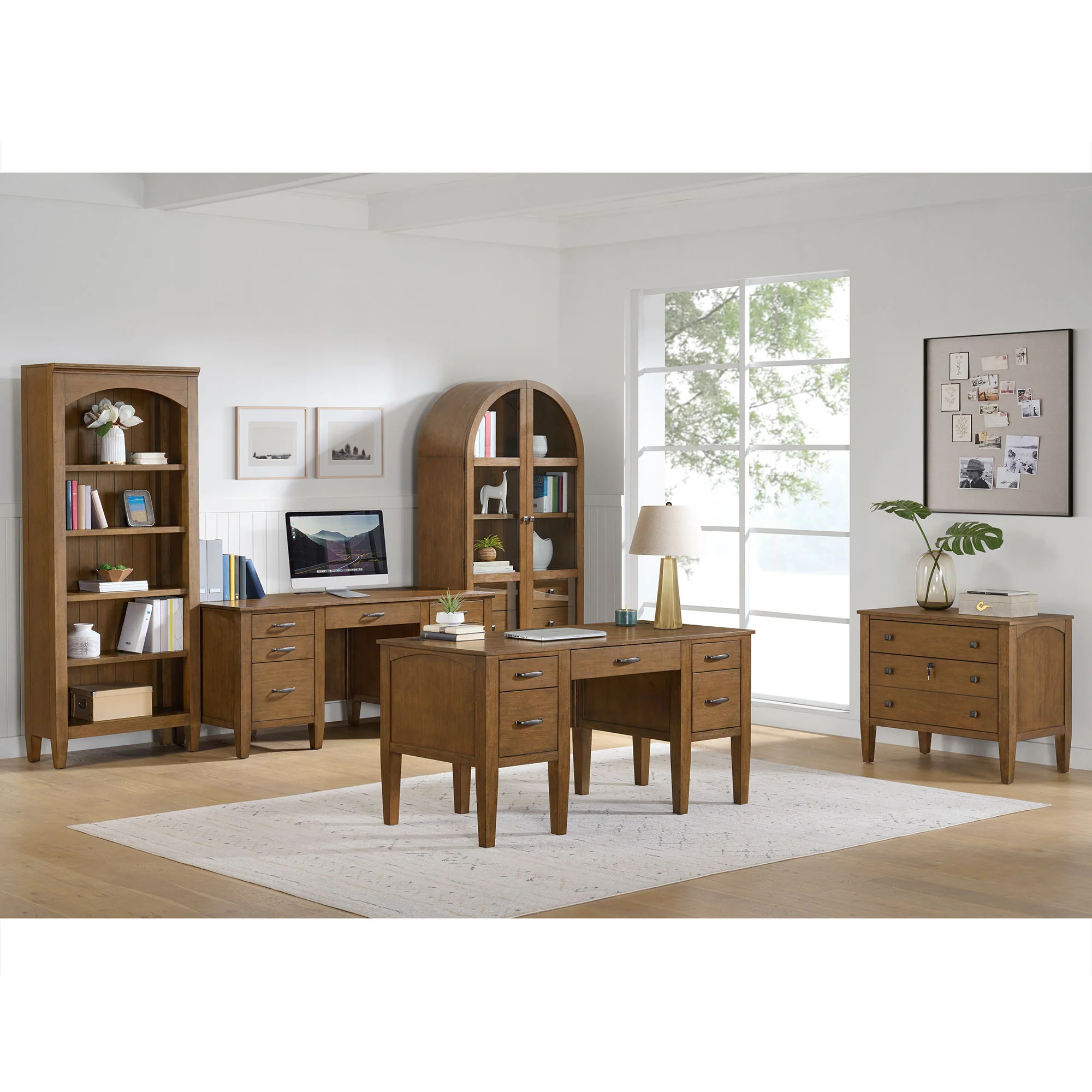 Portico - Display Cabinet - Brown Oak - Image 3