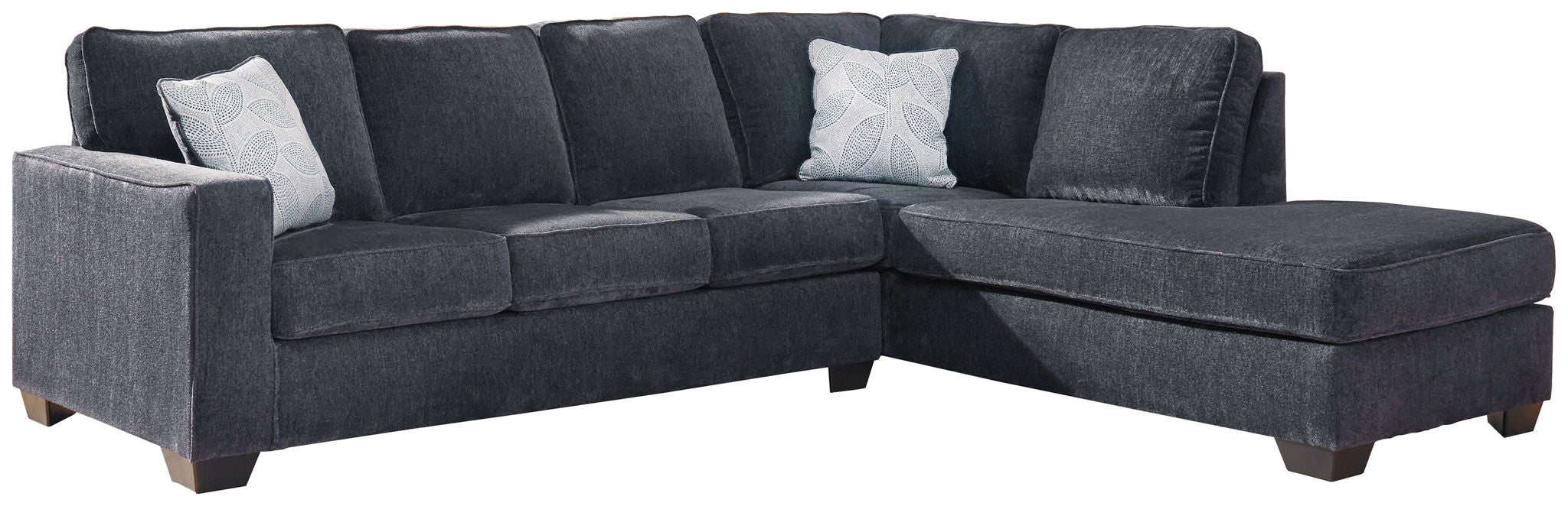 Altari - Right Arm Facing Corner Chaise With Sleeper 2 Pc Sectional - Slate - Image 1
