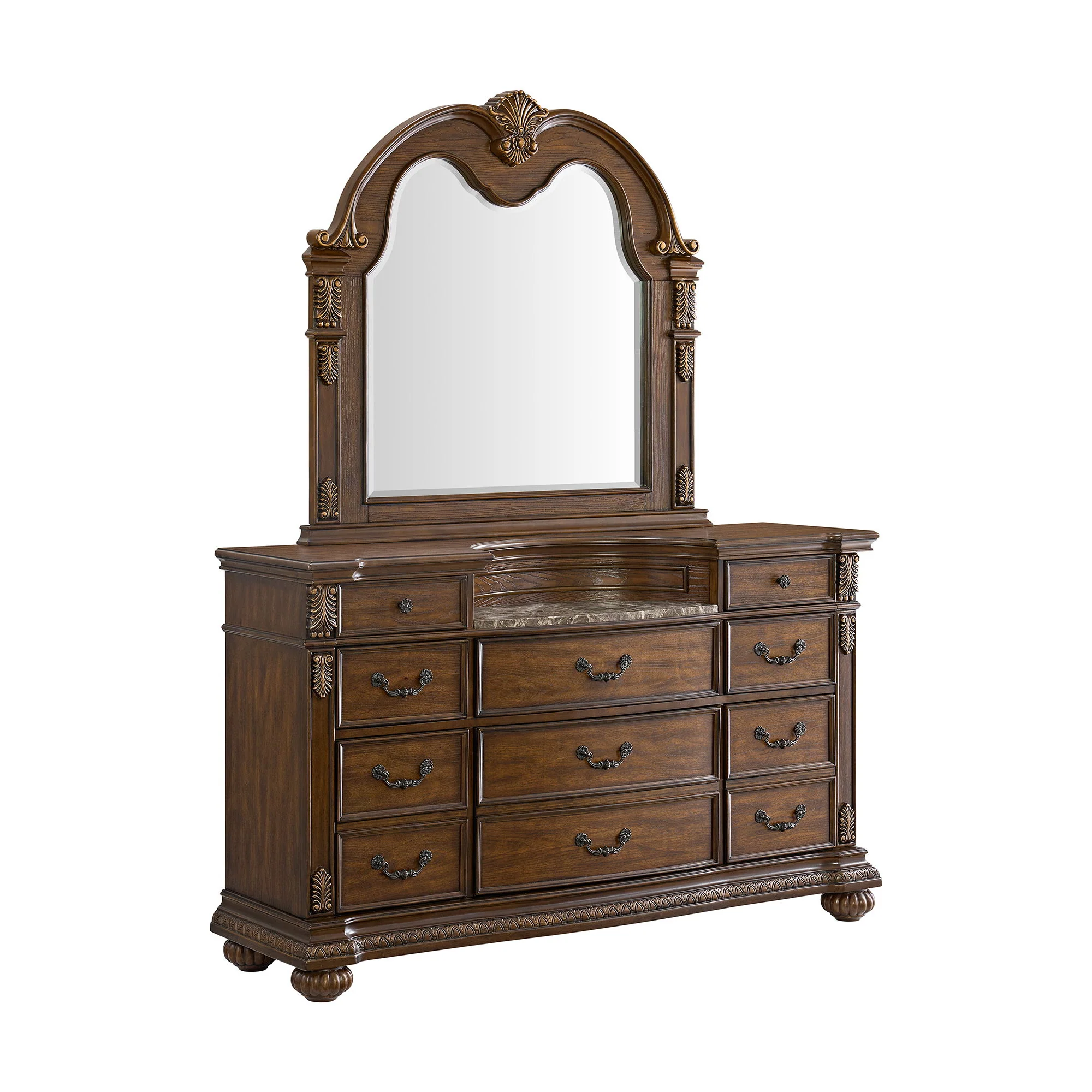 Cadenza – Dresser And Mirror Set – Brown