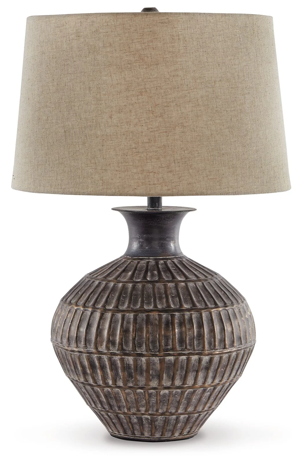 Magan - Metal Table Lamp  - Antique Bronze Finish - Image 1